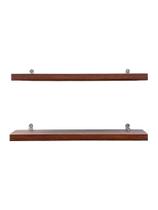 Kit com 2 Prateleiras decorativas 100% MDF 30x10x1,5cm + Suporte de instalação resistente