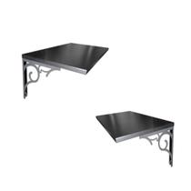 Kit com 2 Prateleiras DK em Metal - Preto Kit com 2 Prateleiras DK em Metal - Preto