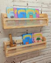 Kit com 2 prateleiras para livros Kit com 2 prateleiras para livros