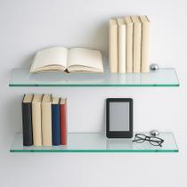 Kit com 2 Prateleiras Porta Shampoo de Vidro 40x10 cm Modernize Banheiro ou Cozinha com Estilo Kit com 2 Prateleiras Porta Shampoo de Vidro 40x10 cm Modernize Banheiro ou Cozinha com Estilo