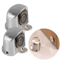 Kit Com 2 Prendedor Trava De Porta Magnético Adesivo E Parafuso Super Imã Kit Com 2 Prendedor Trava De Porta Magnético Adesivo E Parafuso Super Imã