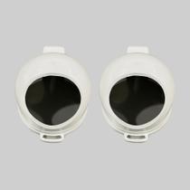 Kit com 2 Protetor para Câmera Modelo Dome Cor Branco