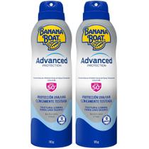 Kit com 2 Protetor Solar Banana Boat Advanced Protection Fps 50 Aerosol spray 170g