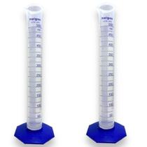 Kit Com 2 Provetas Plástica Graduada 500ml (polipropileno)