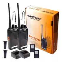 Kit com 2 Rádios Comunicadores e Carregadores Comunicação Rápida e Segura BF-777S