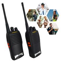 Kit com 2 Rádios Walkie-Talkie de 16 Canais Comunicação Prática BOM5700