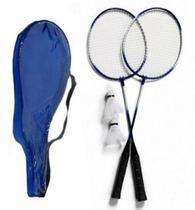 Kit Com 2 Raquetes De Badminton 2 Petecas e Bolsa para transporte - Novo século