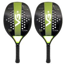 Kit com 2 Raquetes de Beach Tennis Classic Full Carbon Vg Plus Kit com 2 Raquetes de Beach Tennis Classic Full Carbon Vg Plus