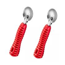 Kit Com 2 Raspa Coco Raspador Em Inox Cabo Reforcado