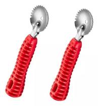 Kit Com 2 Raspa Coco Raspador Em Inox Cabo Reforçado