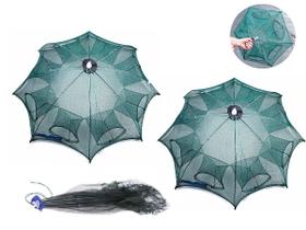 Kit com 2 Rede Armadilha Para Camarão, Lambaris - Covo Retrátil 8 Entradas Kit com 2 Rede Armadilha Para Camarão, Lambaris - Covo Retrátil 8 Entradas