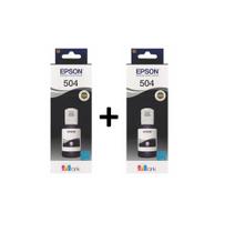 Kit com 2 refil de tinta original epson 504 preto com 127ml cada Kit com 2 refil de tinta original epson 504 preto com 127ml cada