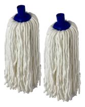 Kit Com 2 Refil Mop Esfregão Algodão Alta Absorção Limpeza