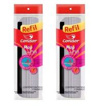 Kit Com 2 Refil Para Mop De Pva Rodo Mágico Lava e Seca Espuma Absorvente Condor 1620R