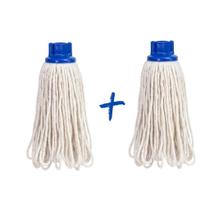 Kit com 2 Refis Mopinho de Algodão 190g para Limpeza Profissional
