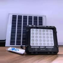 Kit Com 2 Refletores Luz Led Solar 100w Com Controle Remoto - BRISA