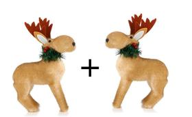 Kit com 2 Renas Enfeite de Espuma 16,5x9,5x4cm Kit com 2 Renas Enfeite de Espuma 16,5x9,5x4cm