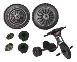 Kit Com 2 Roda Traseira E Buchas Do Velotrol Bandeirante