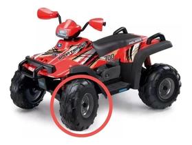 Kit Com 2 Rodas Dianteiras Quadriciclo Polaris Original Peg Perego