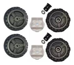 Kit Com 2 Rodas Traseira E 2 Dianterias Com Tavas E Buchas Kit Com 2 Rodas Traseira E 2 Dianterias Com Tavas E Buchas