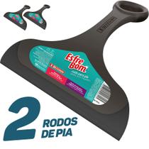 Kit Com 2 Rodinho De Pia Cozinha Banheiro Rodo 16cm Original Versatilidade