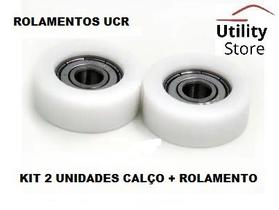 Kit com 2 Rolamentos 608 e 2 Calços para Rolamento 608 - UCR