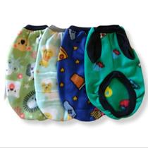 kit com 2 roupa pet cachorro femea macho tamanho do 01,02,03 e 04.