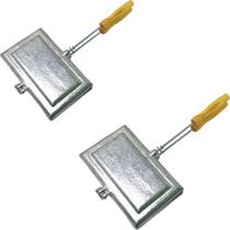 Kit com 2 Sanduicheiras de Fogão em Alumínio Fundido Grandes Kit com 2 Sanduicheiras de Fogão em Alumínio Fundido Grandes