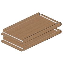 Kit com 2 Sapateiras 629mm Setiba Plus Rimo Carvalho