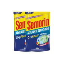Kit com 2 semorin alvejante sem cloro tradicional 900ml Kit com 2 semorin alvejante sem cloro tradicional 900ml