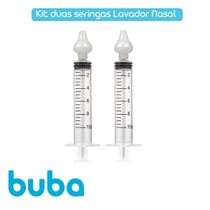 Kit com 2 Seringas para Lavagem Nasal do Bebê Lavador Nasal - Buba