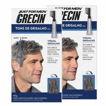 Kit com 2 Shampoo Tonalizante em Gel Tons de Grisalho 40g - Grecin