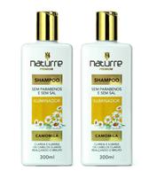 Kit com 2 Shampoos Camomila Naturrê 300ml Brilho e Suavidade Kit com 2 Shampoos Camomila Naturrê 300ml Brilho e Suavidade
