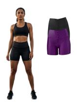 Kit Com 2 Short Legging 3D Academia Fitness Feminino