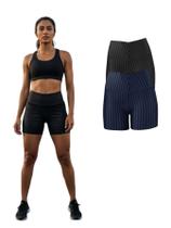 Kit Com 2 Short Legging 3D Academia Fitness Feminino
