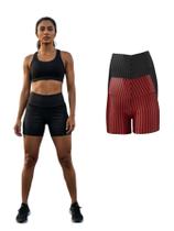 Kit Com 2 Short Legging 3D Academia Fitness Feminino