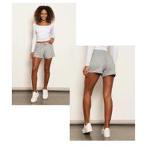 Kit com 2 Shorts Bermuda Meletinho Moda Blogueira Tendencia