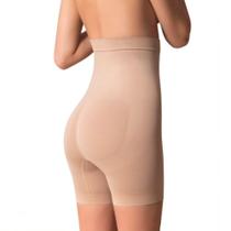 Kit Com 2 Shorts Modelador Aperta Barriga Selene Original Elastano Afina Cintura