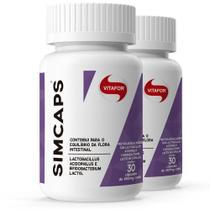 KIT COM 2 SIMCAPS 30 Cápsulas 400 mg - VitaFor - Probiótico em Cápsulas