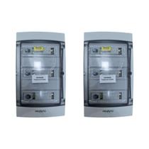 Kit com 2 String Box Solar 6 Chaves 1040V 16A 6E/6S 6 MPPT