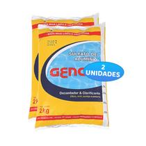 Kit com 2 Sulfato de Alumínio Genco Decanta e Clarifica Água de Piscinas Kit com 2 Sulfato de Alumínio Genco Decanta e Clarifica Água de Piscinas