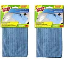 Kit com 2 Super Pano de Chão SCOTCH-BRITE AZUL 3M