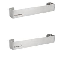 Kit Com 2 Suporte Em Aço Inox Escovado Para Pano De Pia Melhor Organização Na Sua Cozinha E Área Gourmet - Kitchen Kit Com 2 Suporte Em Aço Inox Escovado Para Pano De Pia Melhor Organização Na Sua Cozinha E Área Gourmet - Kitchen