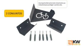 Kit Com 2 Suporte Horizontal De Bicicleta Preto