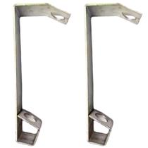 Kit Com 2 Suportes De Parede Em Alumínio Para Mastro de Bandeira AL0002