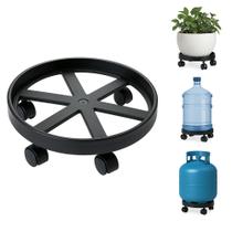 Kit com 2 Suportes para Botijao de Gás com Rodinhas Resistente, Prático e Reforçado