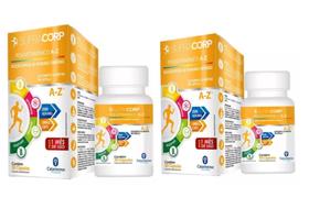 Kit com 2 Supracorp Az Polivitamínico 60 Cápsulas