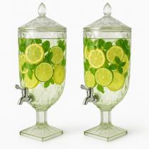 Kit com 2 Suqueiras de Acrílico Diamond 4,5L Cada