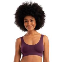 Kit Com 2 Sutiã Top Feminino She Mash Sem Costura Sem Bojo Básicos e Lisos Microfibra Alças Larga