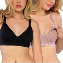 Kit Com 2 Sutiãs Amamentação Gestante Love Secret 42102 Kit Com 2 Sutiãs Amamentação Gestante Love Secret 42102